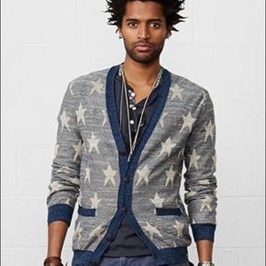 Vintage Processing Denim Supply Ralph Lauren Star Cardigan Blue